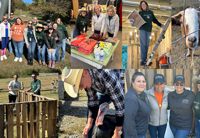 Advocate Capital Volunteers at Piccolo Farms Animal Sanctuary