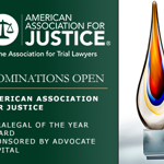 Nominations Open for the 2024 AAJ Paralegal of the Year Award Sponsored by Advocate Capital, Inc.