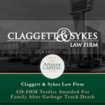 $38.8MM Verdict Awarded For Family After Garbage Truck Death $38.8MM Verdict Awarded For Family After Garbage Truck Death