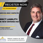 Matthew Wright of The Law Firm for Truck Safety Speaking at TTLA Conference  Matthew Wright of The Law Firm for Truck Safety Speaking at TTLA Conference