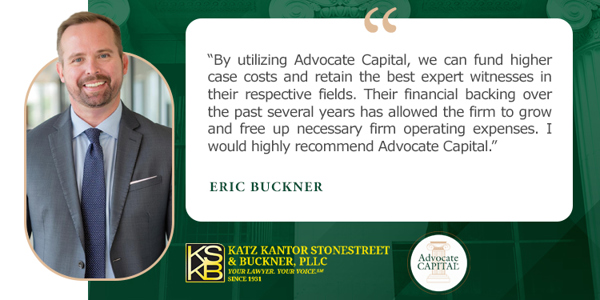 Empowering Justice: Katz, Kantor, Stonestreet & Buckner’s Experience with Advocate Capital