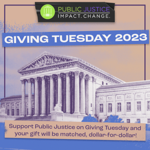 Giving Tuesday: Join us in Supporting Public Justice Giving Tuesday: Join us in Supporting Public Justice