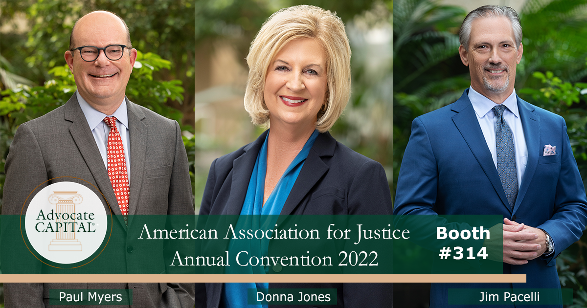 Headed to Seattle for AAJ Annual Convention! Advocate Capital, Inc.