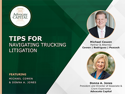 Webinar Rebroadcast: Trucking Litigation with Michael Cowen