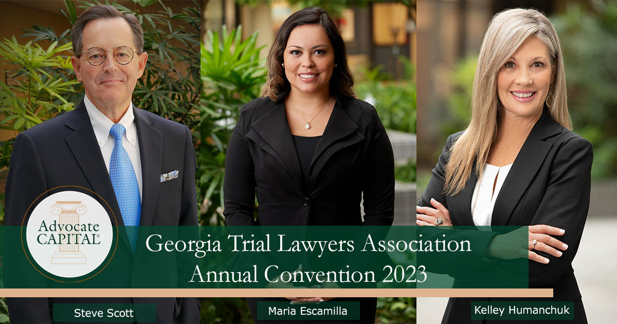 Headed to Atlanta for GTLA Annual Convention 2023! Advocate Capital, Inc.